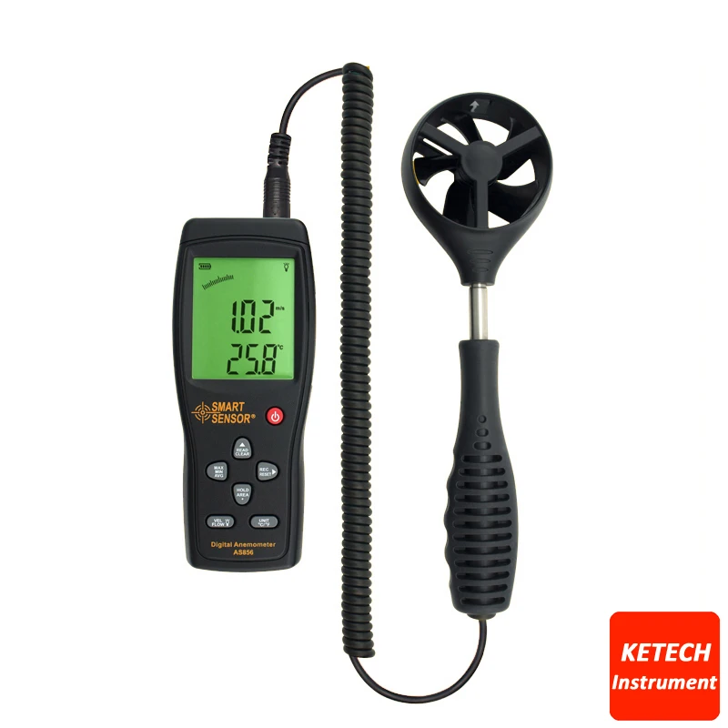 

Air-flow Anemometer 0.3~45m/s with USB AS856