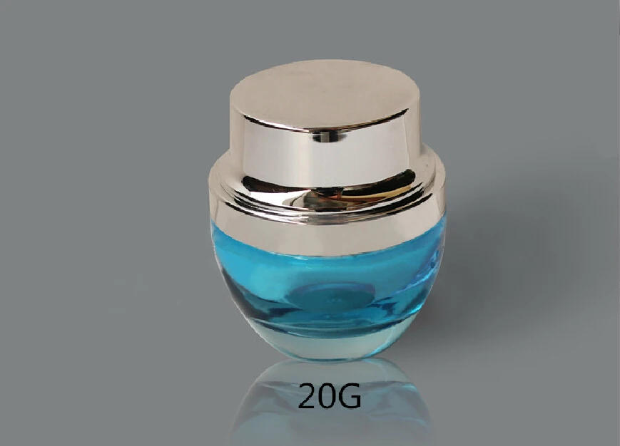 Download 20G blue glass cream jar cosmetic container cream jar ...