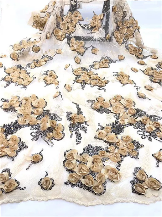 

2018 High quality Sequins french velvet African tulle mesh lace fabric for dress,guipure voile net lace nigerian 5y/lot(FJ-2-19