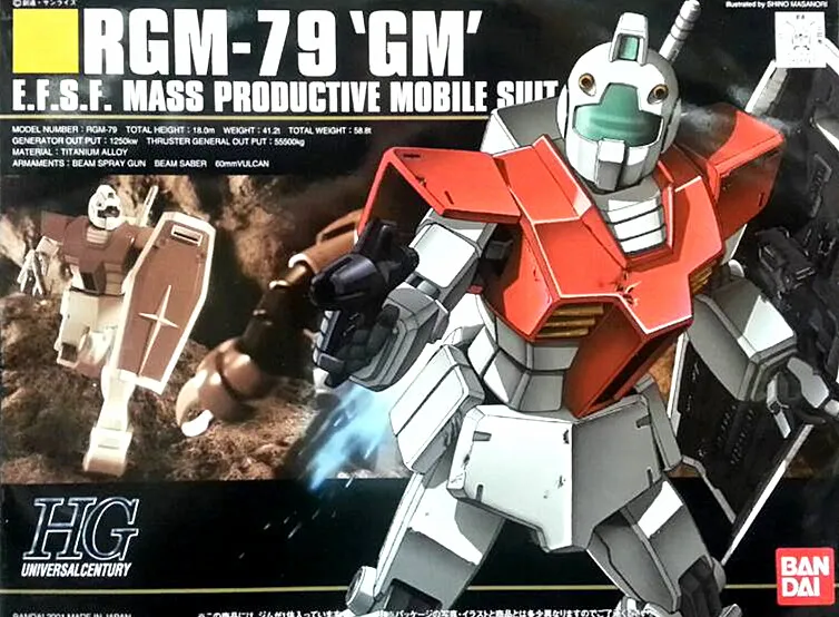 

1PCS Bandai HGUC 020 RGM-79 GM 1/144 Gundam Mobile Suit Assembly Model Kits lbx toys Anime action figure TOYS Gunpla