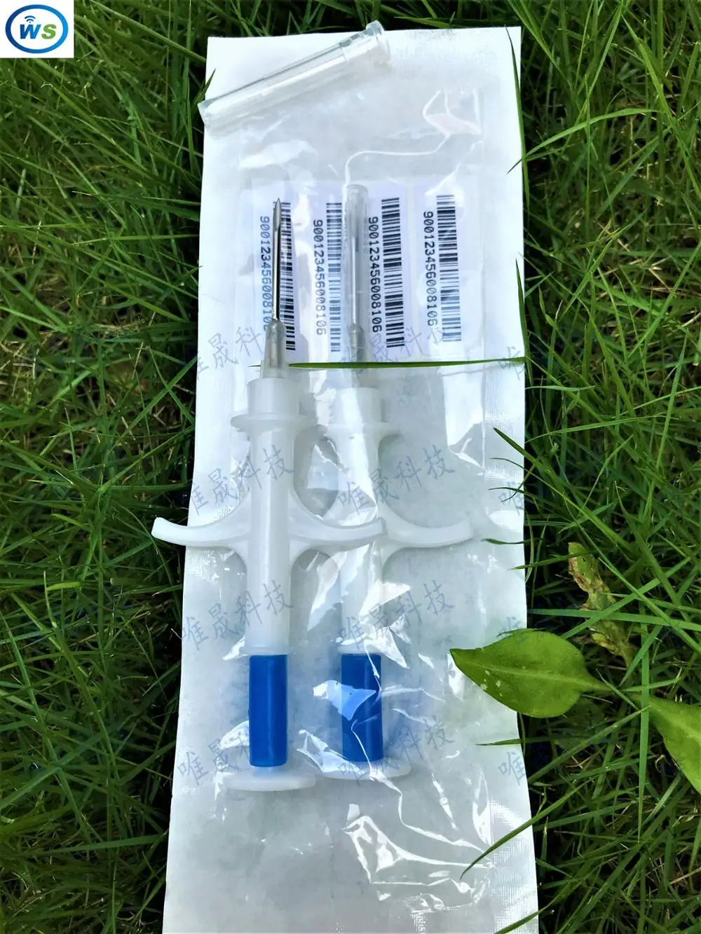 

Free Shipping 20pcs FDX-B 1.4*8mm Rfid Veterinary Transponder Syringe for animal by WS