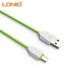 LDNIO кабели для мобильных телефонов type-C разъем USB линия передачи данных Плетеный 1 м красный синий Быстрый зарядный адаптер данных для huawei