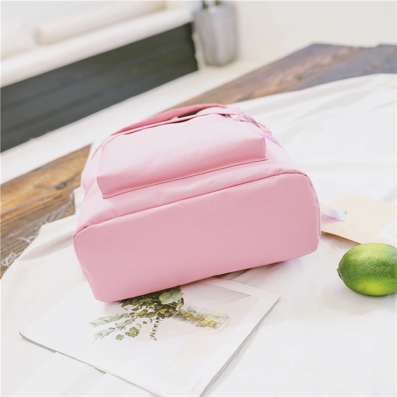 Menghuo Fashion Ribbon Backpack Women Nylon School Bags for Teenage Girls Embroidery Practical Functional Travel Female Backpack (15)