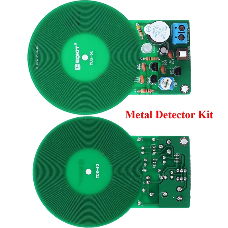 

Metal Detector Electronic DC 3V-5V 60mm Non-contact Sensor Board Module Electronic Part Metal Detector With Battery Case DIY Kit