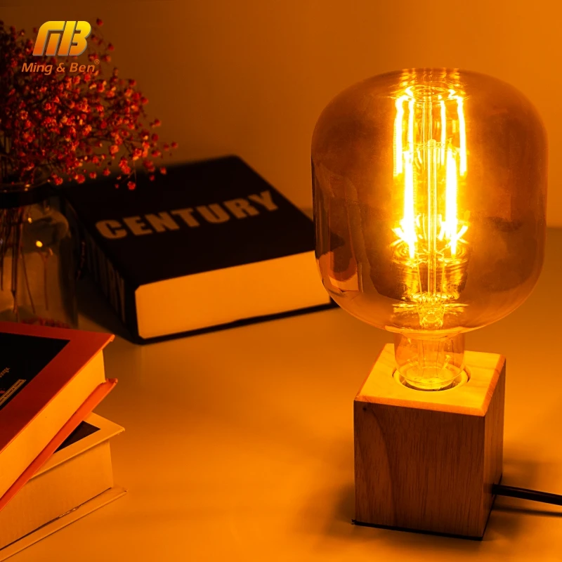 Najtaniej E27 retro żarówka edisona LED żarówki żarowe 4W AC220V 240V P140 ampułki lampa wisząca W stylu vintage żarnika spirali wystrój przemysłowy