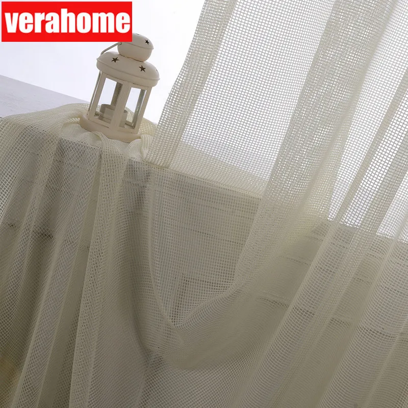 

Simplicity plaid Modern white solid Tulle Curtains for Living Room Bedroom Kitchen Window Voile Sheer Curtain for Window