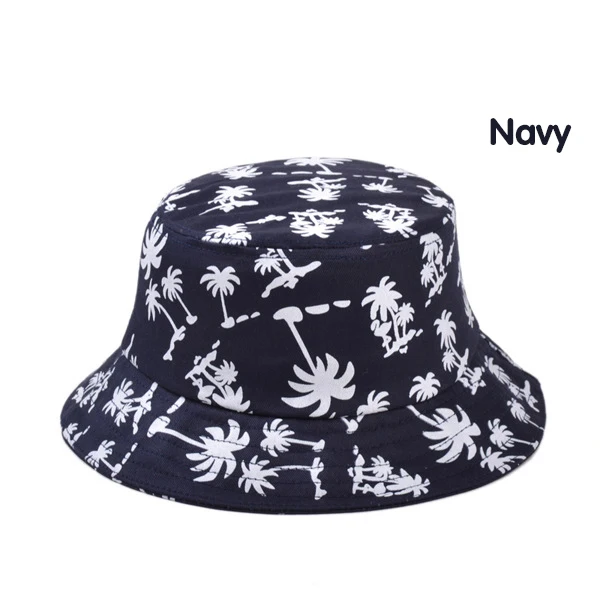 Корейские летние шляпы от солнца для взрослых Causla унисекс уличные плоские шапки хлопок печати купол Панама шляпа - Цвет: Navy
