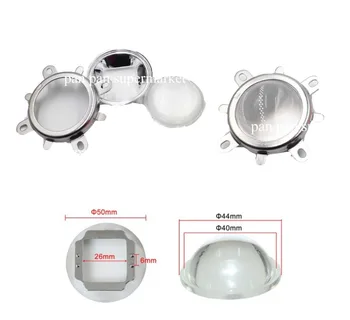 

1Set 44mm Glass LED Lens 60 Degree Beam Angle + 50mm Reflector Collimator + Fixed Bracket for 20W 30W 50W 100W High Power LED