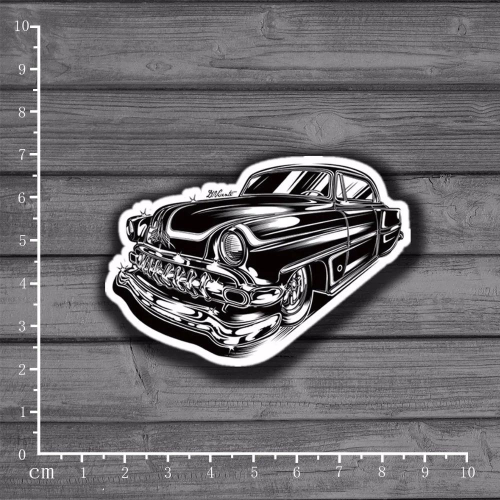

Retro Classic Cars DIY Scrapbooking Stationery Sticker Decor For Ablum Diary Scrapbookin Laptop Notebook School Supplies[Single]