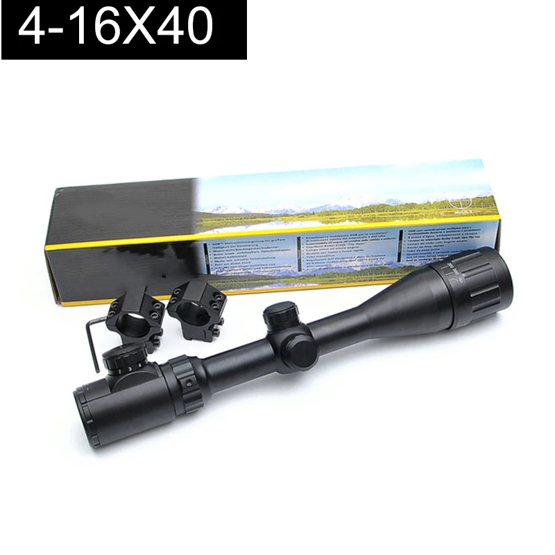 BU 3-9X40 6-24X50 Riflescopes الصيد مع الأخضر الأحمر مضيئة البصر الادسنس البصريات بندقية Riflescope بندقية صيد نطاق