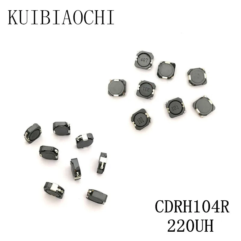 10 шт./лот SMD силовой индуктор CDRH104R 220UH 221 10*10*4 мм экранированный обмотки|power inductor|smd