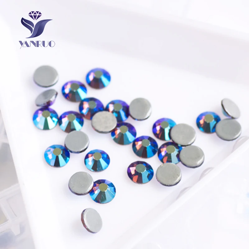 YANRUO 2058HF Amethyst AB Stones and Crystals Adhesive Glasses Hot Fix