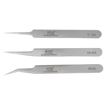

Genuine super-hard stainless steel antistatic tweezers extension of the best tool for eyelashes