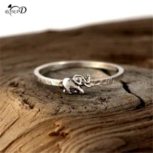 Auspicious elephant Decor Silver Ring Vintage Animal Rings for Women Cute Elephant Rings for Lovers Wedding Gift A40 Auspicious elephant Decor Silver Ring Vintage Animal Rings for Women Cute Elephant Rings for Lovers Wedding Gift A40