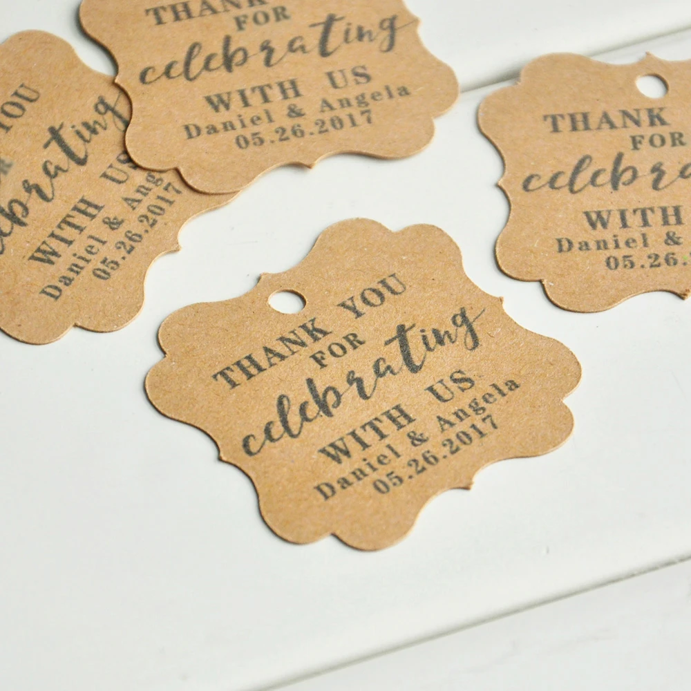 personalised kraft tags