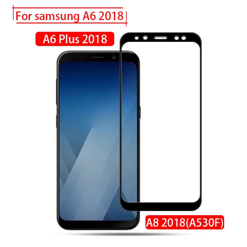 Защитное стекло для Samsung Galaxy a6 a6plus a8 Prime 2018 закаленное на a 6 8 6a 8a защитный чехол