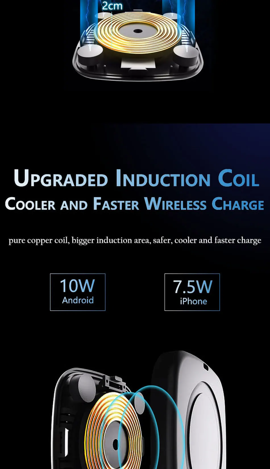 Qi магнитное автомобильное беспроводное зарядное устройство магнит для iPhone X XS 8 10 Вт быстрая Беспроводная зарядка телефона индукционное зарядное устройство для samsung S8 S9