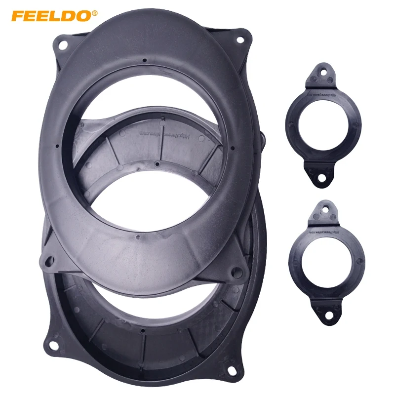 

FEELDO 1set Car Stereo Audio Rear Speaker Spacer Adapter Hold Refitting Mat For Toyota Camry Highlander #HQ4703