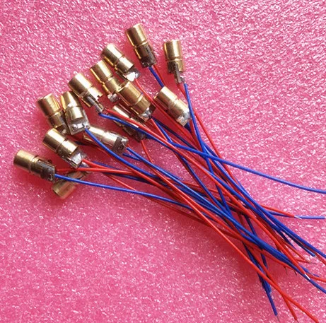 

10PCS 5V 650nm 5mW Adjustable Laser Dot Diode Module Red Sight Copper Head Mini Laser Pointer