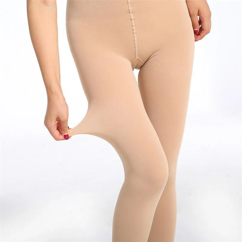 Pantyhosecoupleswomen's Fleece-lined Tights 120d Velvet Solid Color Spring  Pantyhose