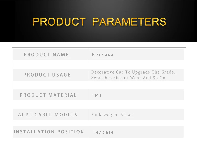 Для Volkswagen VW Atlas- T-ROC Автомобильные специальные аксессуары ТПУ гальванический чехол для ключей крышка чехол для ключей