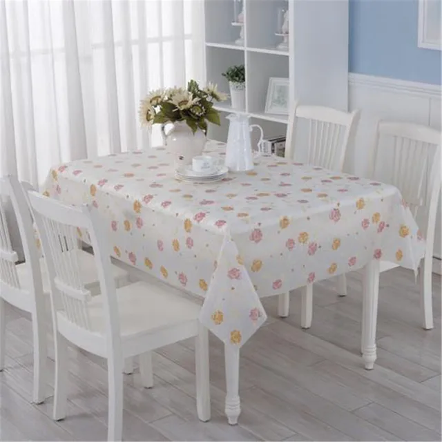 Pvc Table Cloth Fabric Simple Waterproof And Oil Proof Rectangular Pvc Table Cloth Fabric Simple Waterproof And Oil Proof Rectangular Disposable Plastic Tablecloth Home Textiletable