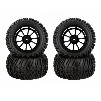 

4pcs 1/10 RC Car Tires Wheels Rim Monster Truck Spare Replacement Parts Accessories Hardware for Traxxas HSP Redcat HPI Kyosho