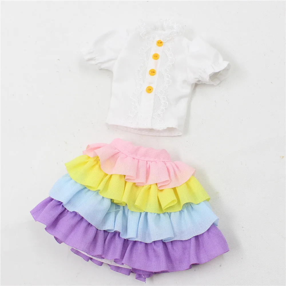 Neo Blythe Doll Multi-Color Layered Short Dress 6