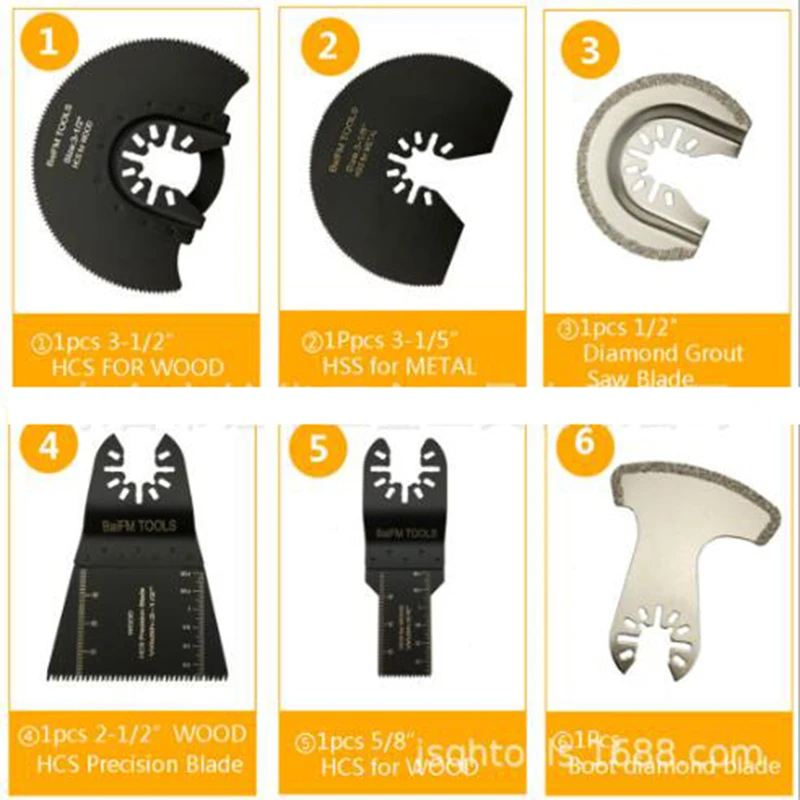 16pcs Oscillating Multi function universal Saw Blade Carbon Steel Cutter DIY for Renovator Power Blades