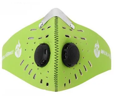 Мотоциклетная унисекс Пылезащитная и ветрозащитная туманная маска, противотуманная гоночная велосипедная маска, дыхательная защита, свободный размер, универсальная посадка - Цвет: Green
