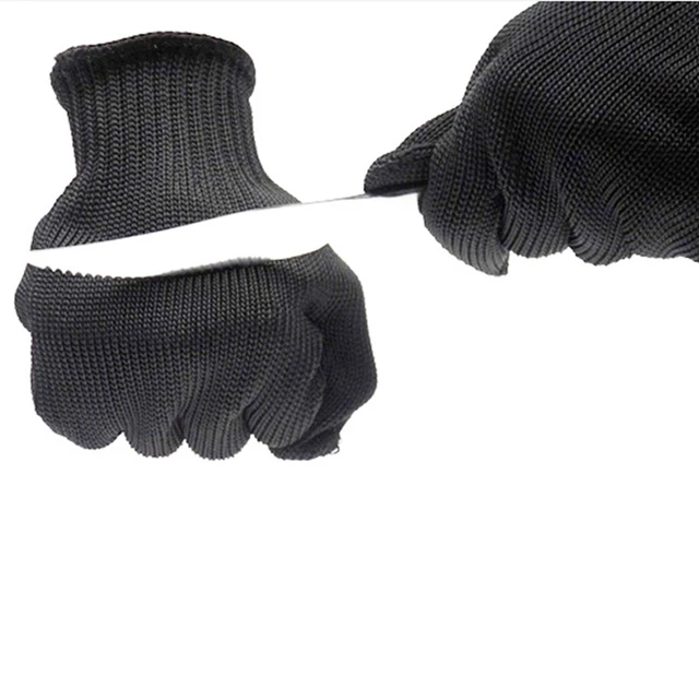 Guantes anticorte de policía, guantes de trabajo de seguridad, color gris y  negro, Nivel 5, resistentes a Cortes - AliExpress