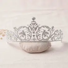 Новая прозрачная Свадебная Хрустальная тиара, короны принцессы, королевская торжественная Вуаль со стразами, тиара, повязка на голову, свадебные аксессуары для волос