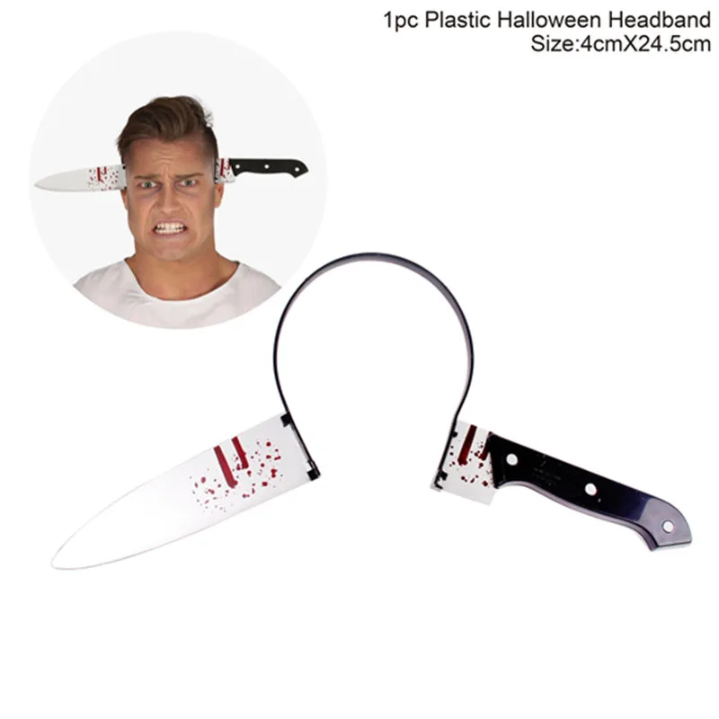 Halloween Horror Bloody Trick Joke Make Up Party Festival Decor Head Ornament Ideal For Playing