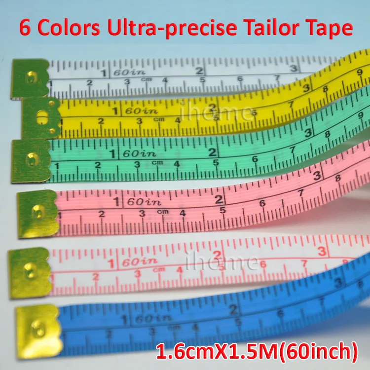Оптовые Ультра-Точные Измерения Мягкий Портной Швейные Диета Правитель Датчик Ленты 6" Долго и 0.63" Широкий
