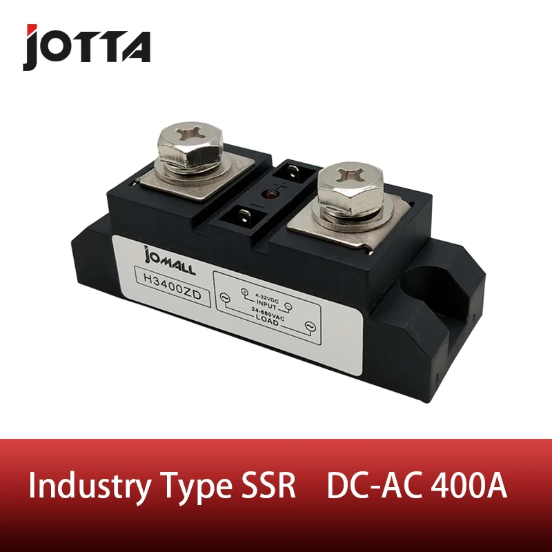 

SSR-400A Industrial SSR Single-phase Solid State Relay 400A Input 3-32VDC;Output 440AC