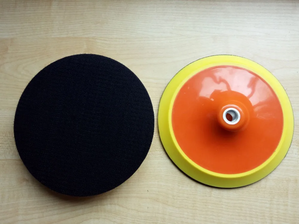 Polishing pad with self adhesive 175mm 7" thread M14 sanding disc