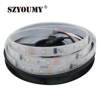 

SZYOUMY DC12V 5m 150LED IP67 Waterproof 6803 IC SMD 5050 RGB Dream Magic Color LED Strip 50 Meters