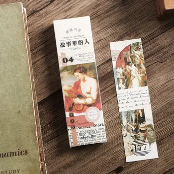 

30 pcs/box people in the story vintage bookmark paper bookmarks kawaii children stationery school supplie papelaria kids gifts