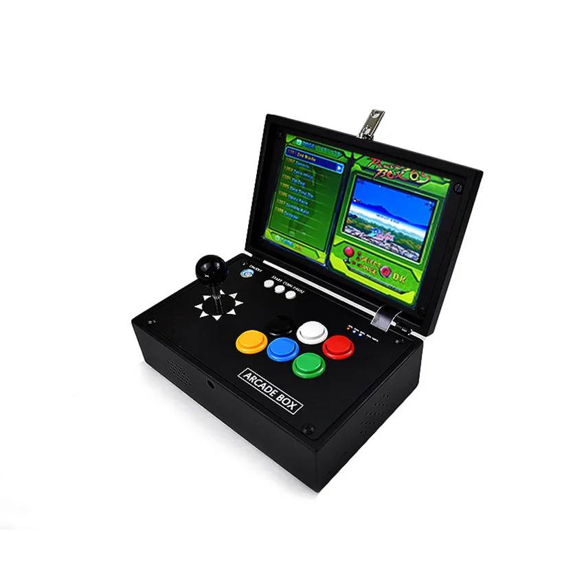 

10 " Inch Pandora 6S Mini Arcade Console 1399 Games Zero Delay Joystick Buttons PCB Board Retro Video Game Box Arcade Machine