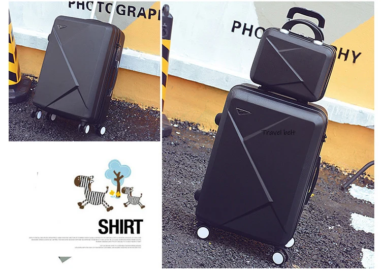 Легкий вес и компактный прокатный багажные наборы Spinner ABS студенты дорожные сумки 20-26 дюймов кабина пароль чемодан колеса