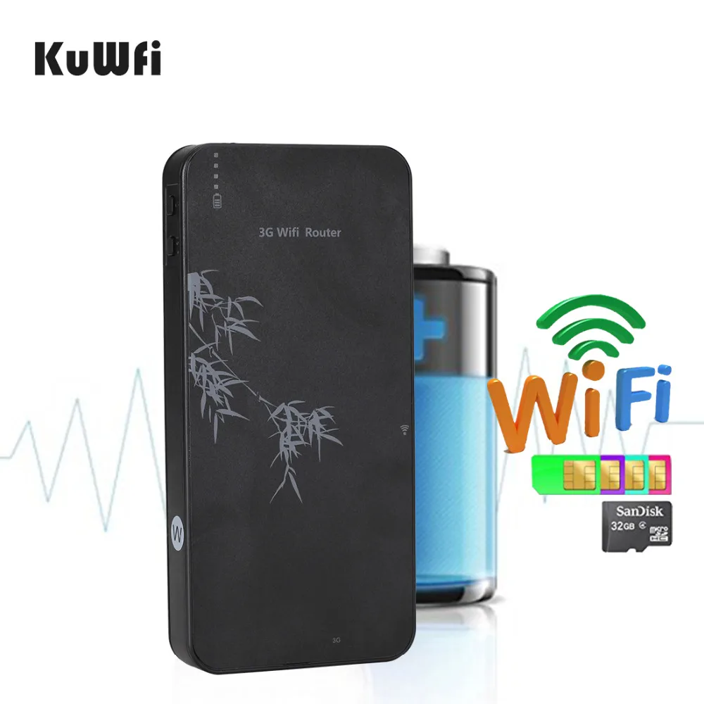 Smart Mobile Power Bank 3G Wireless Router Pocket WIFI Router With SIM Card Slot &RJ45 up to 5 wifi Users