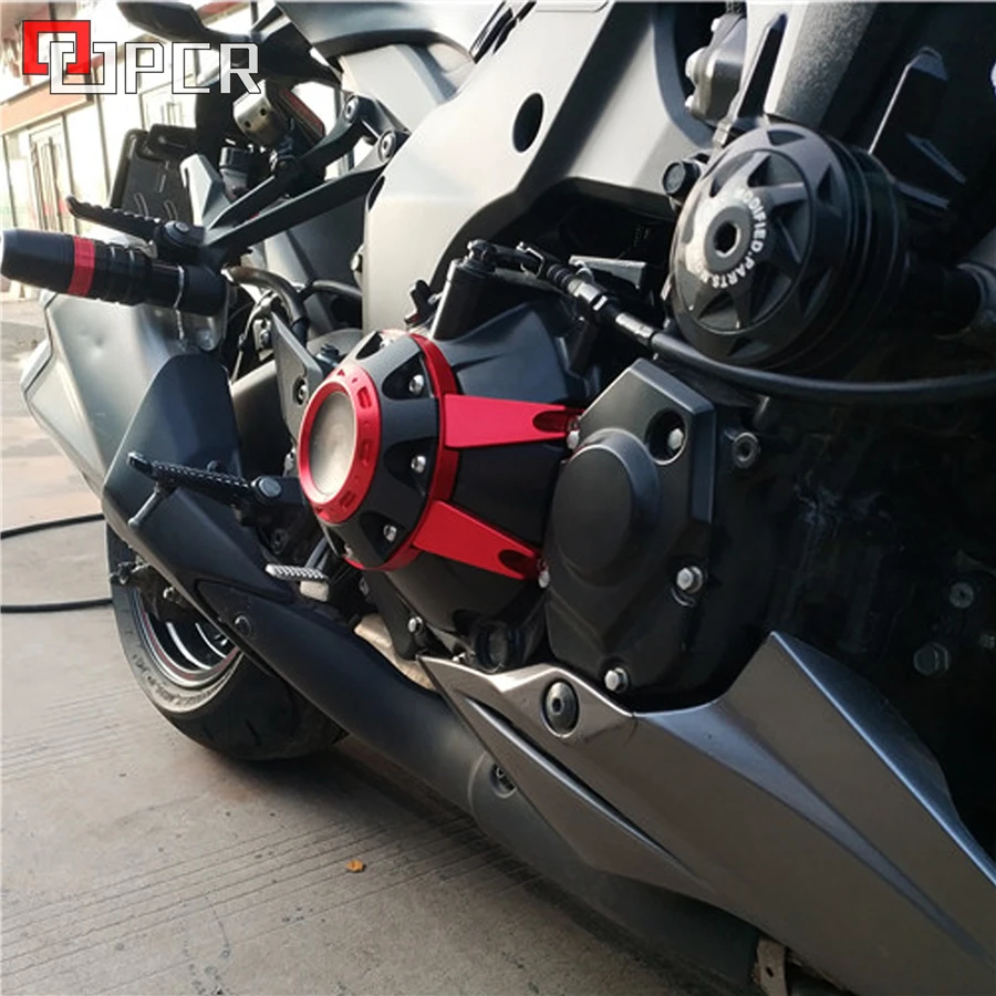 MotorcycleCNC Алюминий двигателя Защитная крышка гвардии протекторы для Kawasaki Z1000 2010 2017