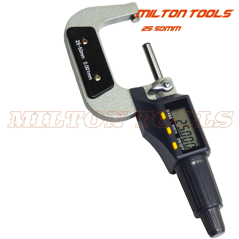 

25-50mm x 0.001mm electronic digital Micrometer outside micrometer gauge 25-50mm thickness gauge measuring tools 0.001mm