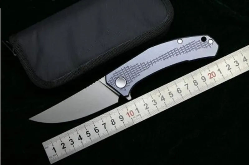 

Flipper folding knife KESIWO JEANS D2 Blade ball bearings TC4 Titanium handle camping hunting pocket Knives EDC tools
