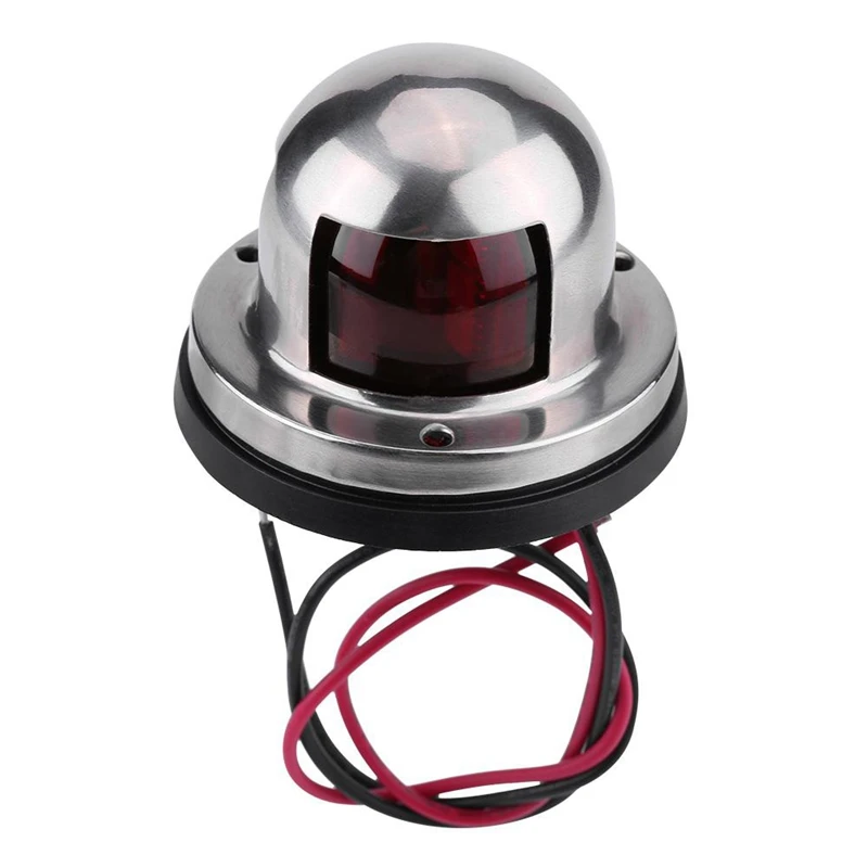 Boat Accessories Stainless Steel LED Sail Arch Signal Navigation Lamp Red Green Light For marine Yacht Pontoon