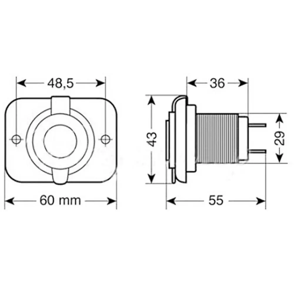 12 V-24 v Водонепроницаемый Dual USB Порты и разъёмы Зарядное устройство розетка 1A 2.1A автомобиля Марин автобус Кемпер Зарядное устройство Разъем