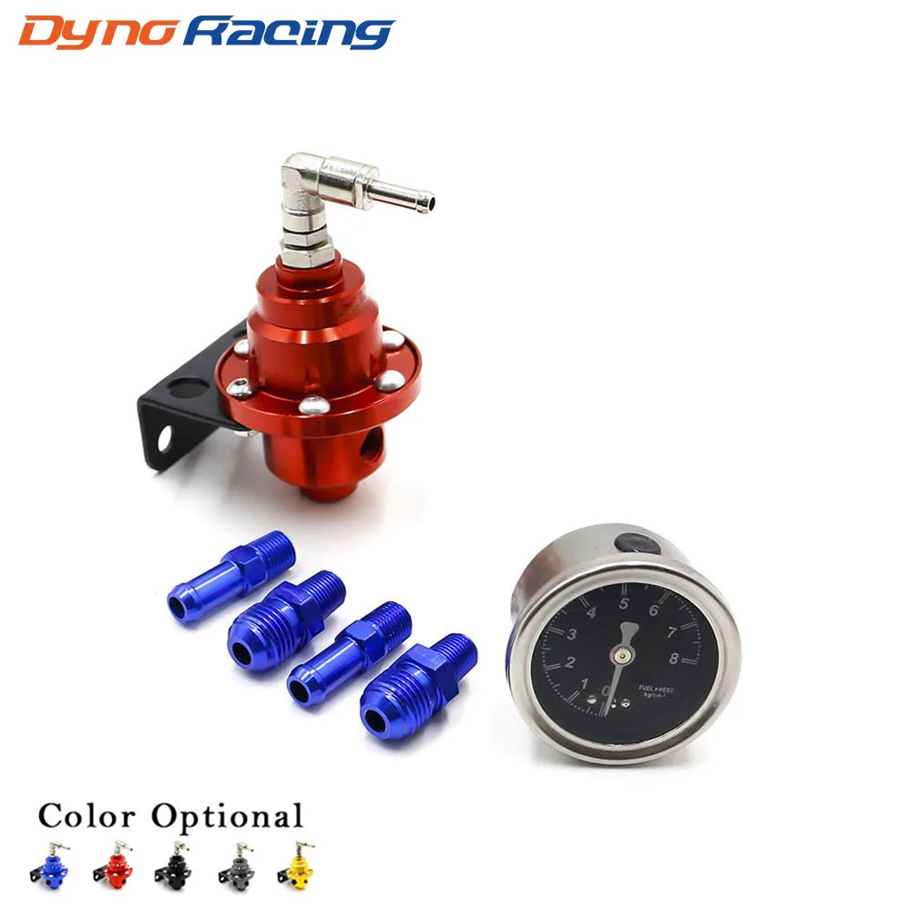 Universal Adjustable Fuel Pressure Regulator With Fuel Pressure Gauge