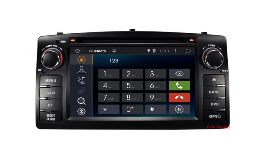 Top Android 9.0 Car DVD Player for Toyota Corolla E120 2003-2006 BYD F3 Radio Tape Recorder GPS WiFi, Support DAB+ DSP OBD TPMS 4G 20