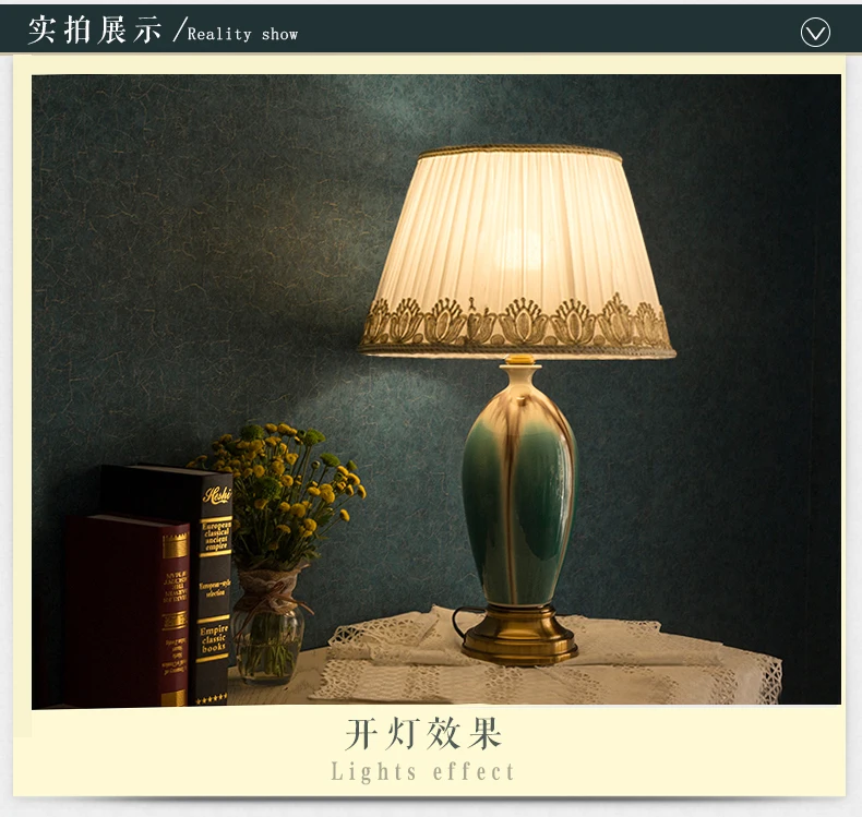 Glazed Jingdezhen Chinese ceramic table lamp bedroom living room dining room decoration fashion table lamp bedroom (7)