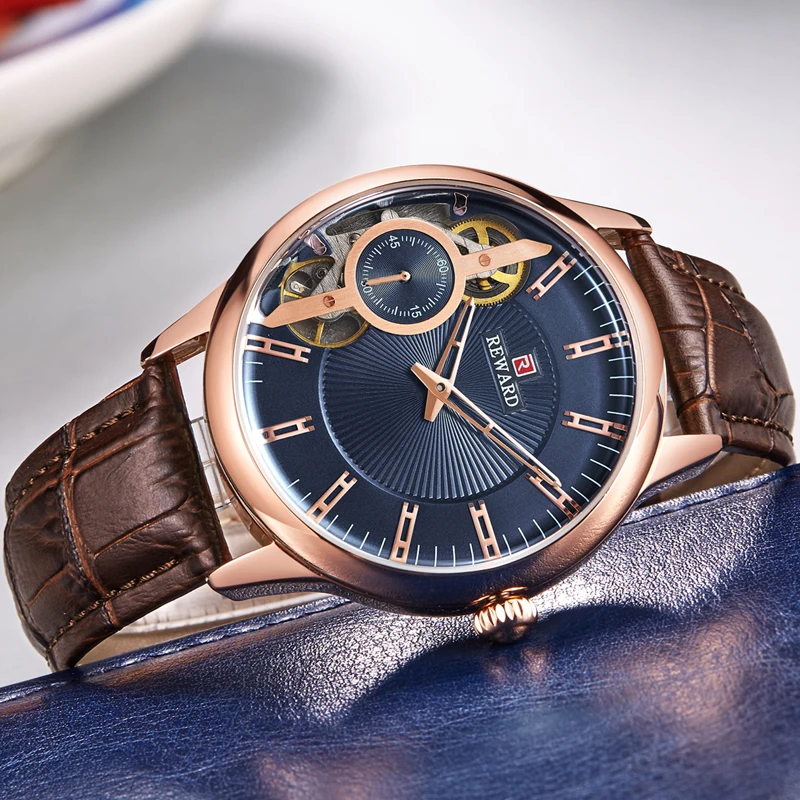 

2020 Genuine Leather Sport Watch Men's Watches Top Brand Luxury Automatic Mechanical Wrist Watch Fashion Casual Tourbillon Watch